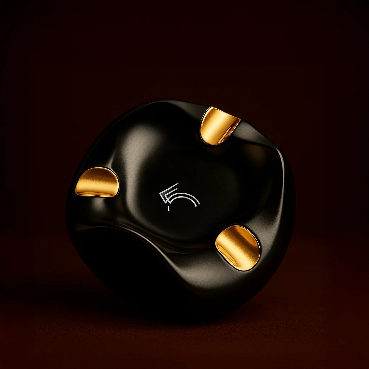 Creative Cigar Ashtray Luxury Ceramic Craft Fashion with 3 Slots