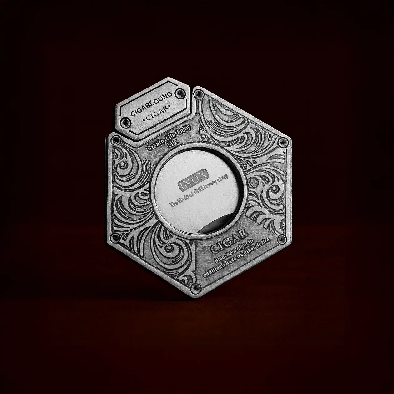 Cigar Cutter Hexagon Designed Pattern