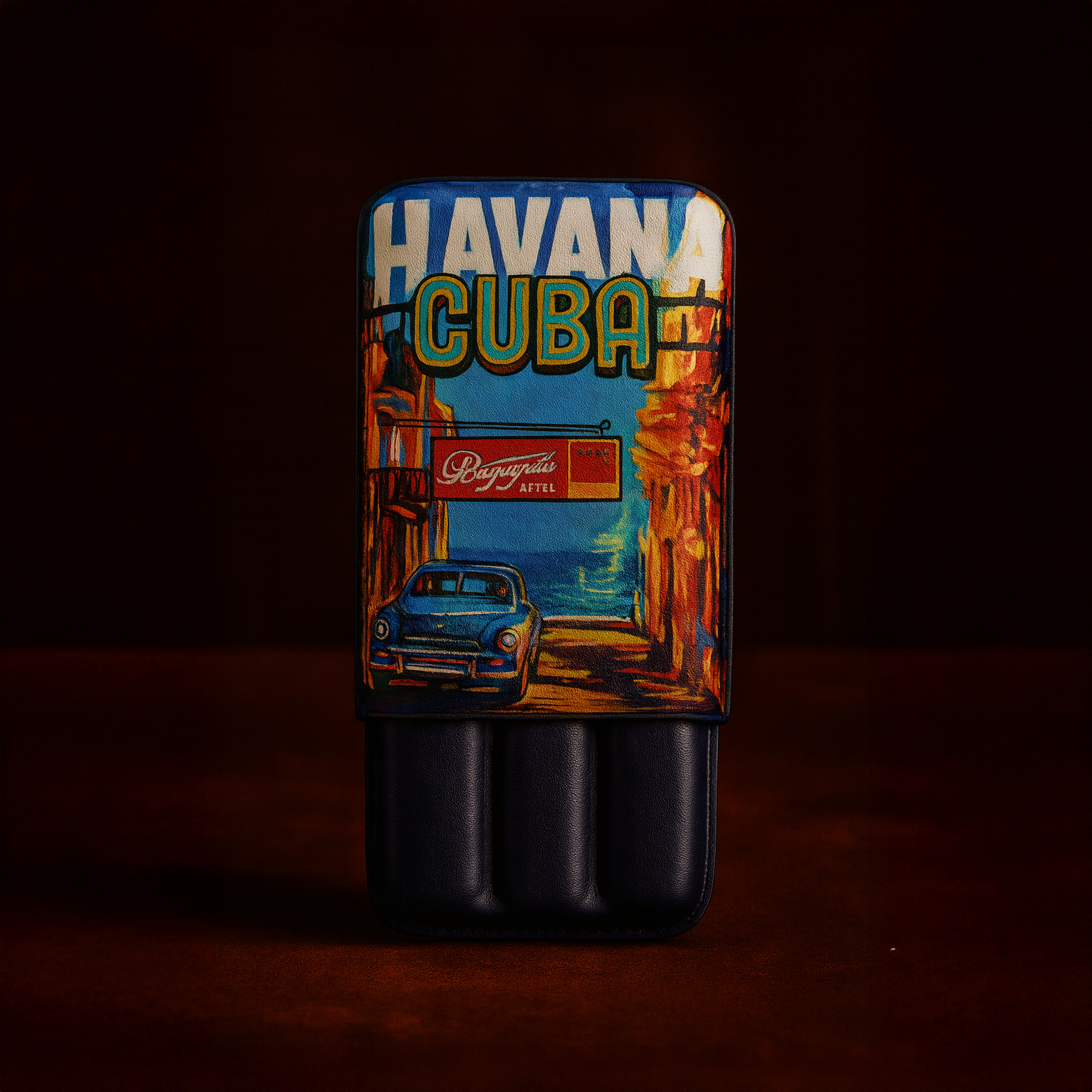 Designed Cigar Case 3 Cigar Holder